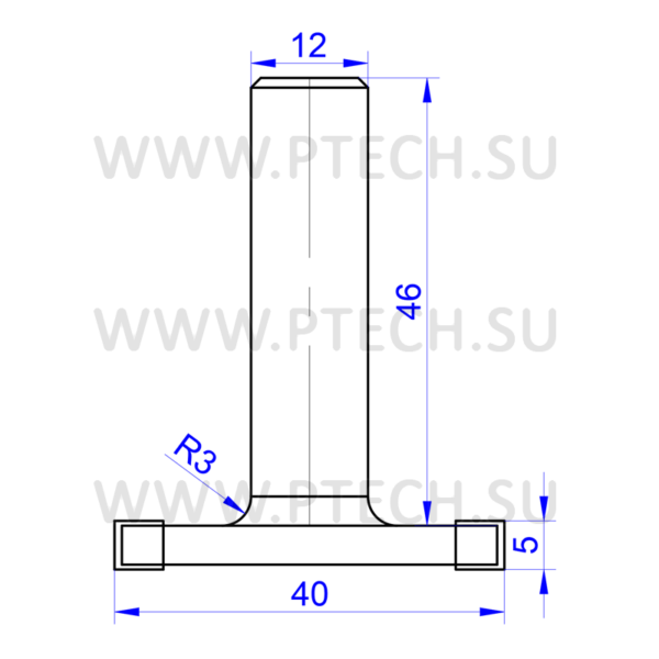 Фреза алмазная 40x5x12 Z4 для выравнивания поверхности - ПРОМТЕХКОМПЛЕКТ