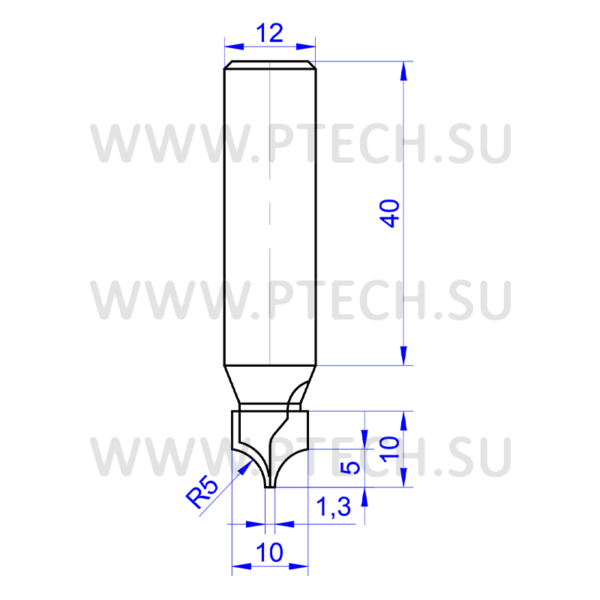 Фреза алмазная pcd 6860 кромочная калевочная - ПРОМТЕХКОМПЛЕКТ