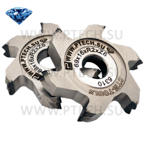 Фреза 69x16 R2 Z6 алмазная PCD для снятия свесов - ПРОМТЕХКОМПЛЕКТ