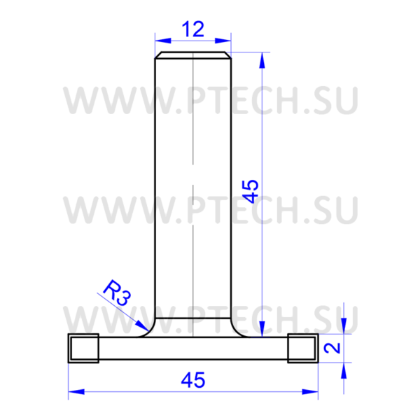 Фреза пазовая HW Z4 D=45x2,0 - ПРОМТЕХКОМПЛЕКТ