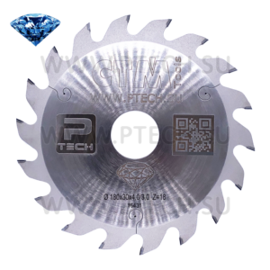 Купить алмазный пазовый диск PCD 180х30х4,0/3,0 Z=18 - ПРОМТЕХКОМПЛЕКТ