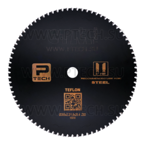 Пильный диск с тефлоновым покрытием 355x25,4x2,2/1,8 0° 8° FWF Z=80 1800 об/мин - ПРОМТЕХКОМПЛЕКТ