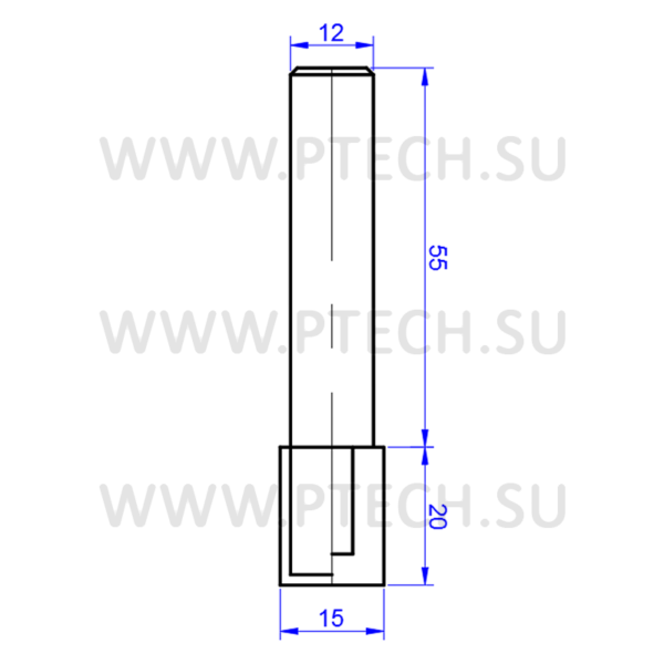 Фреза алмазная PCD пазовая 2174 - ПРОМТЕХКОМПЛЕКТ