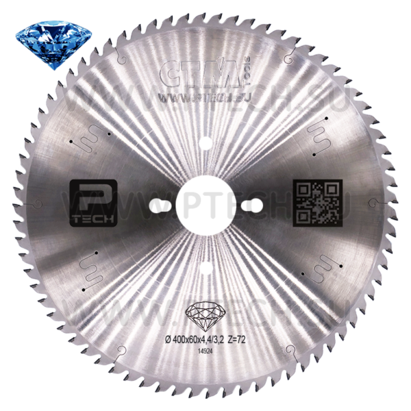 Пила алмазная основная 400х4,4/3,2х60 Z=72 для форматно-раскроечных станков - ПРОМТЕХКОМПЛЕКТ