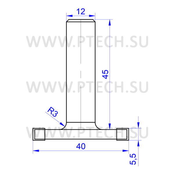 Фреза алмазная 40x5x12 кромочная фальцевая Z4 - ПРОМТЕХКОМПЛЕКТ